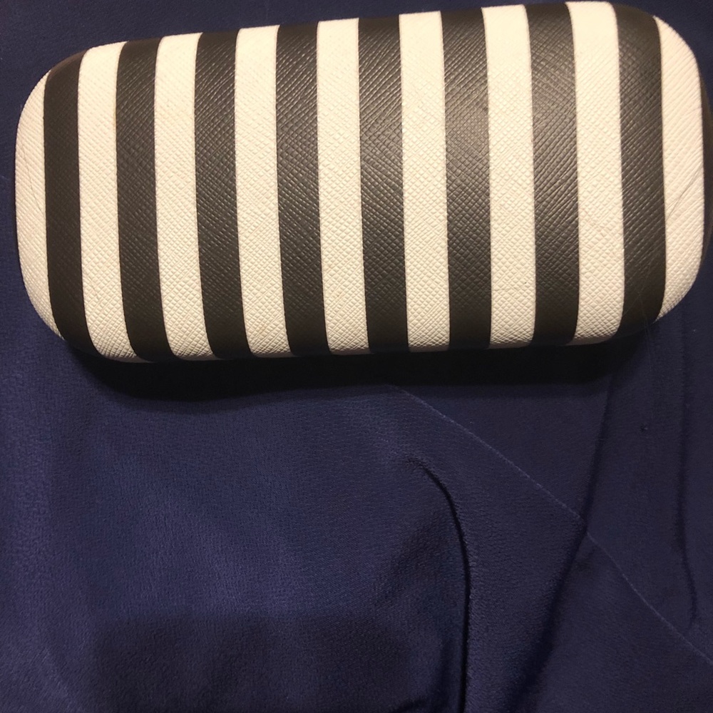 Henri Bendel Centennial Stripe sunglass case